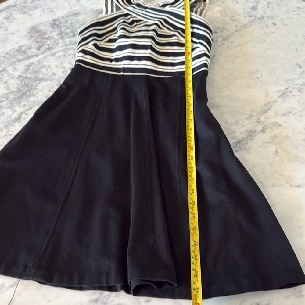 Anthropologie Maeve Black & White Bandage Top Dress Size 4 - Picture 5 of 6